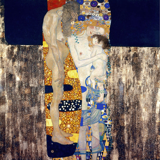 🌺✨ วัยทั้งสามของผู้หญิง – Gustav Klimt (1905)