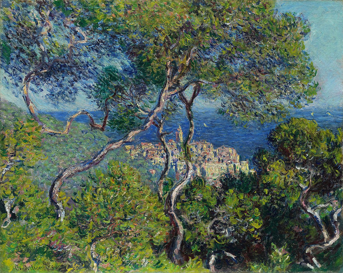🌴 วิลล่าที่บอร์ดิแยรา – Claude Monet (1884)