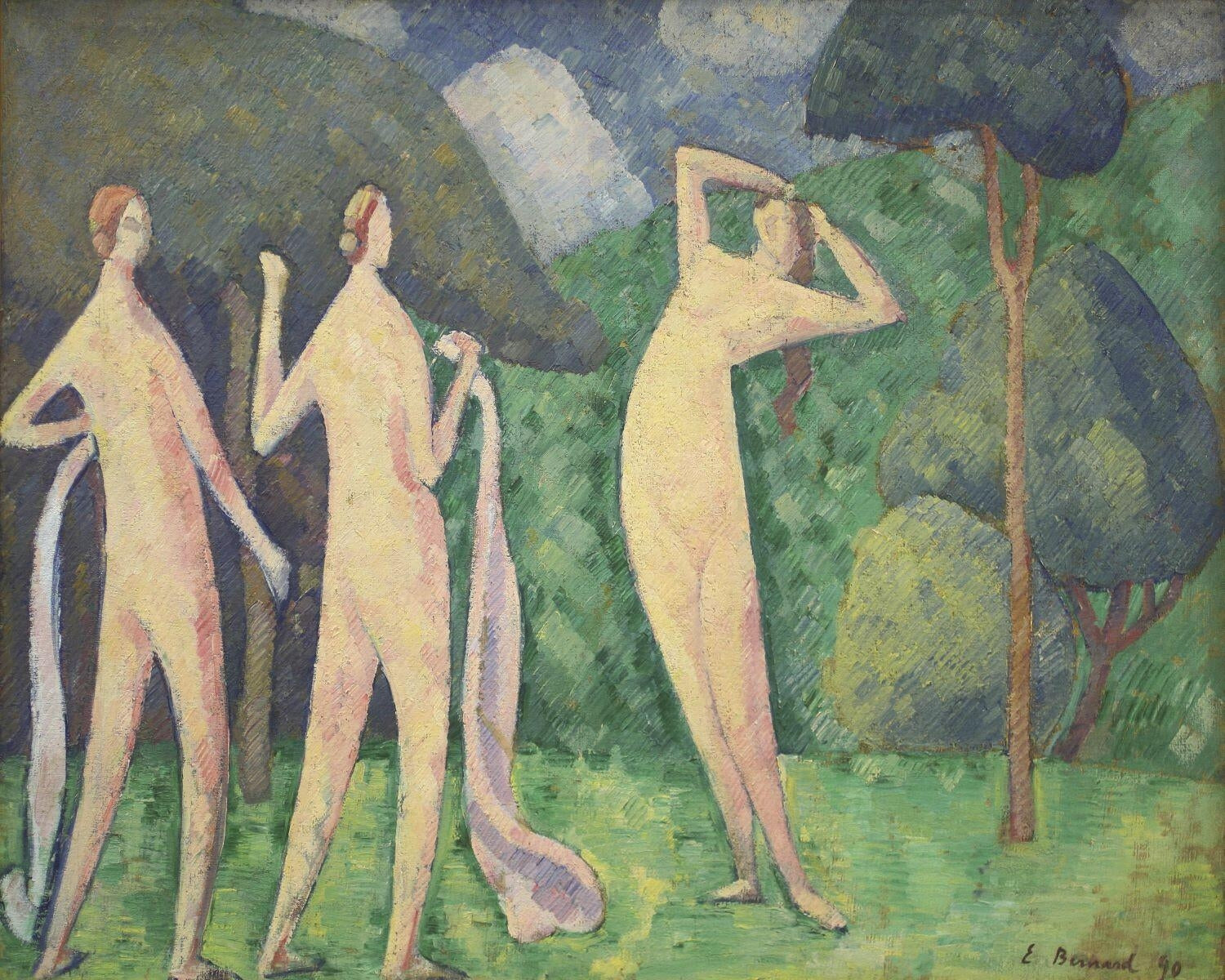 Les Baigneuses - Émile Bernard - Alpha Reproduction