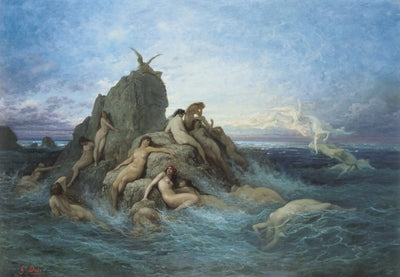 Les Océanides - Gustave Doré - Alpha Reproduction