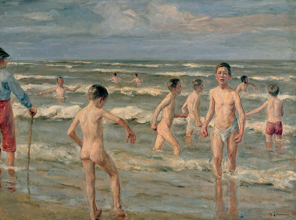 เด็กชายที่กำลังอาบน้ำ - Max Liebermann