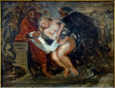 Reproduction du tableau « La Chaste Suzanne - Eugène Delacroix » par Alpha Reproduction en peinture à l’huile