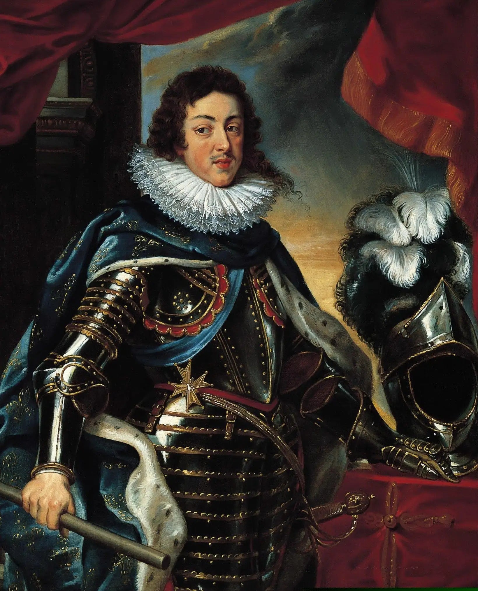 Portrait de Louis XIII en armure - Peter Paul Rubens - Alpha Reproduction