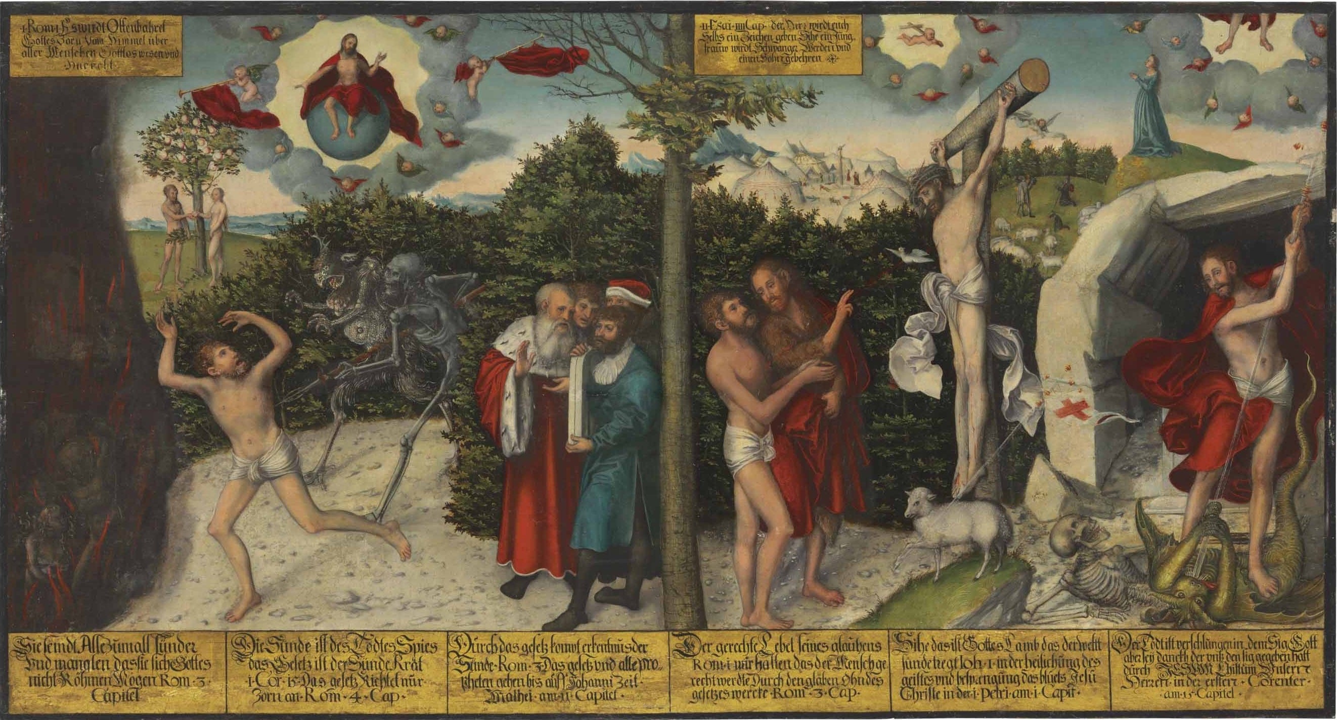 Loi et grâce - Lucas Cranach the Elder