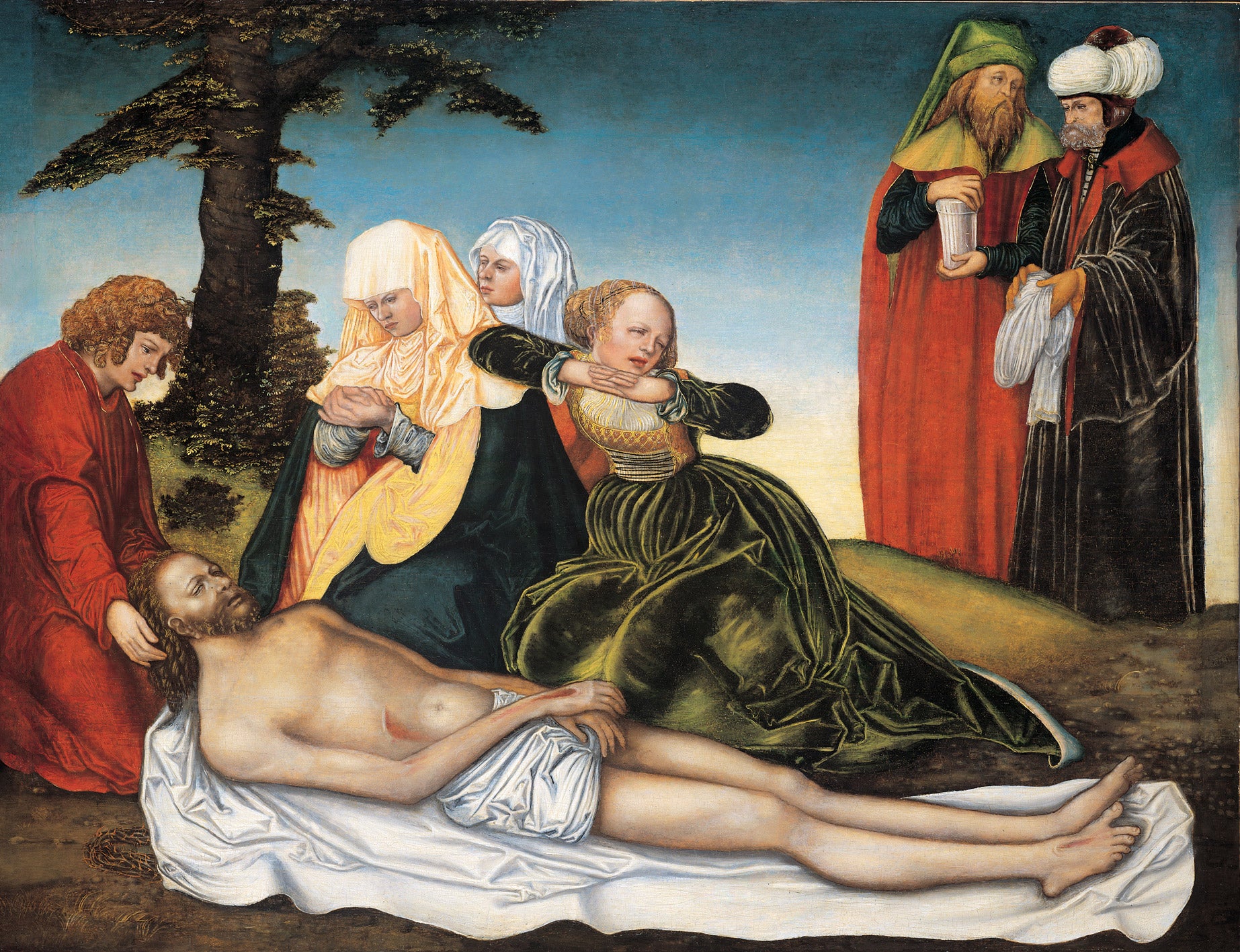 La lamentation sur le corps du Christ mort - Lucas Cranach the Elder