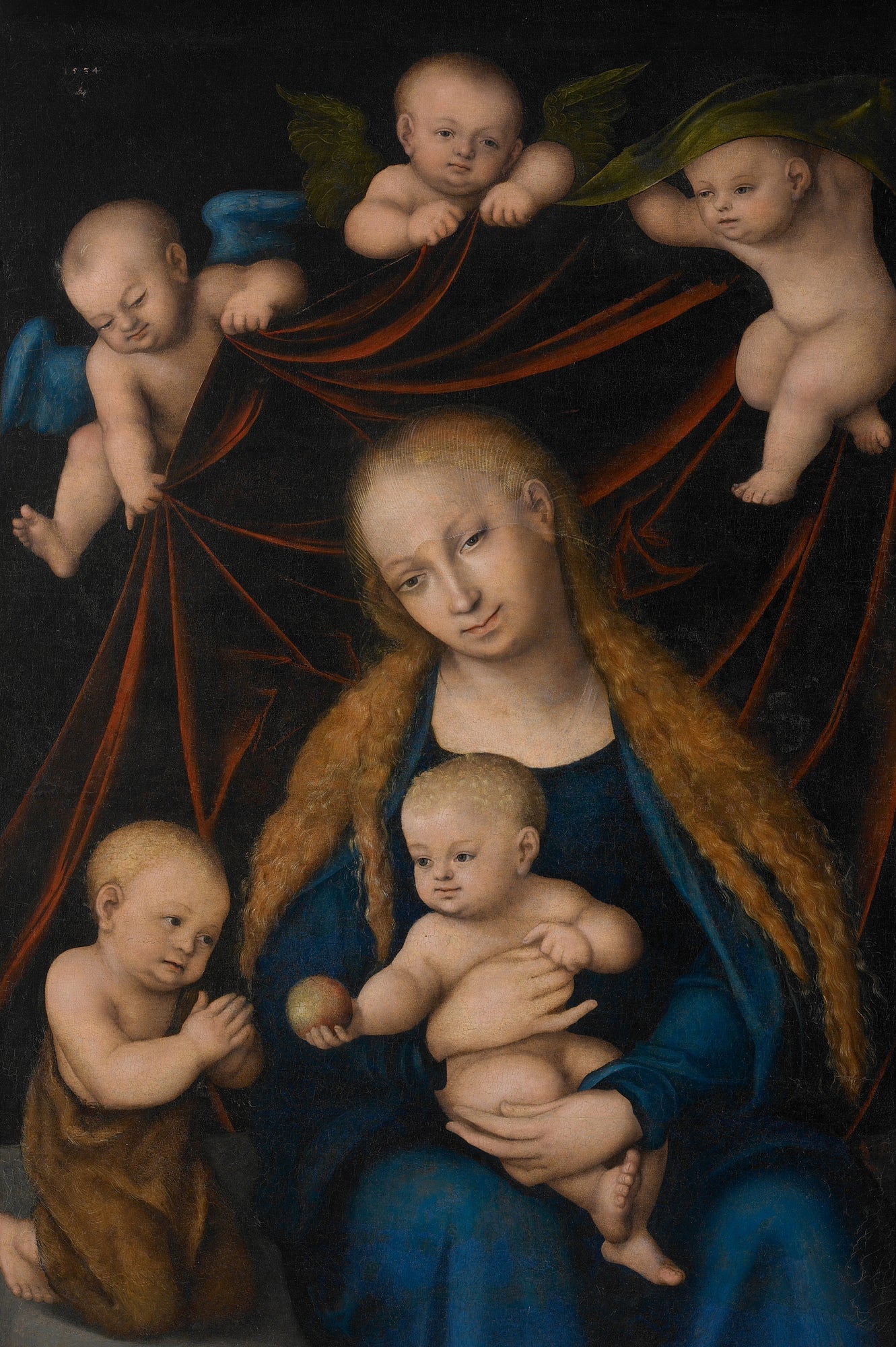 Vierge, Enfant, Saint Jean-Baptiste et Anges - Lucas Cranach the Elder