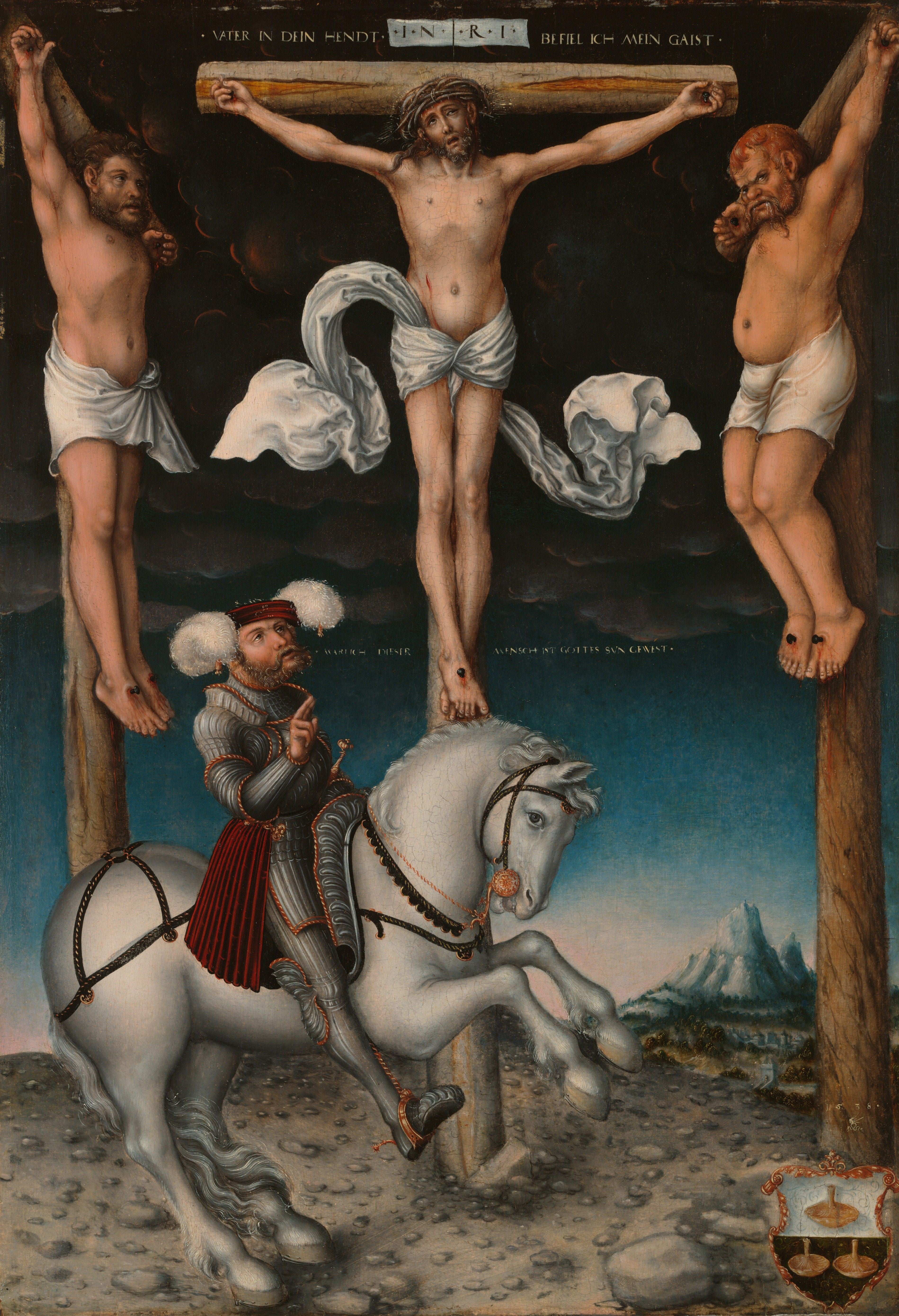 La Crucifixion avec le centurion converti - Lucas Cranach the Elder