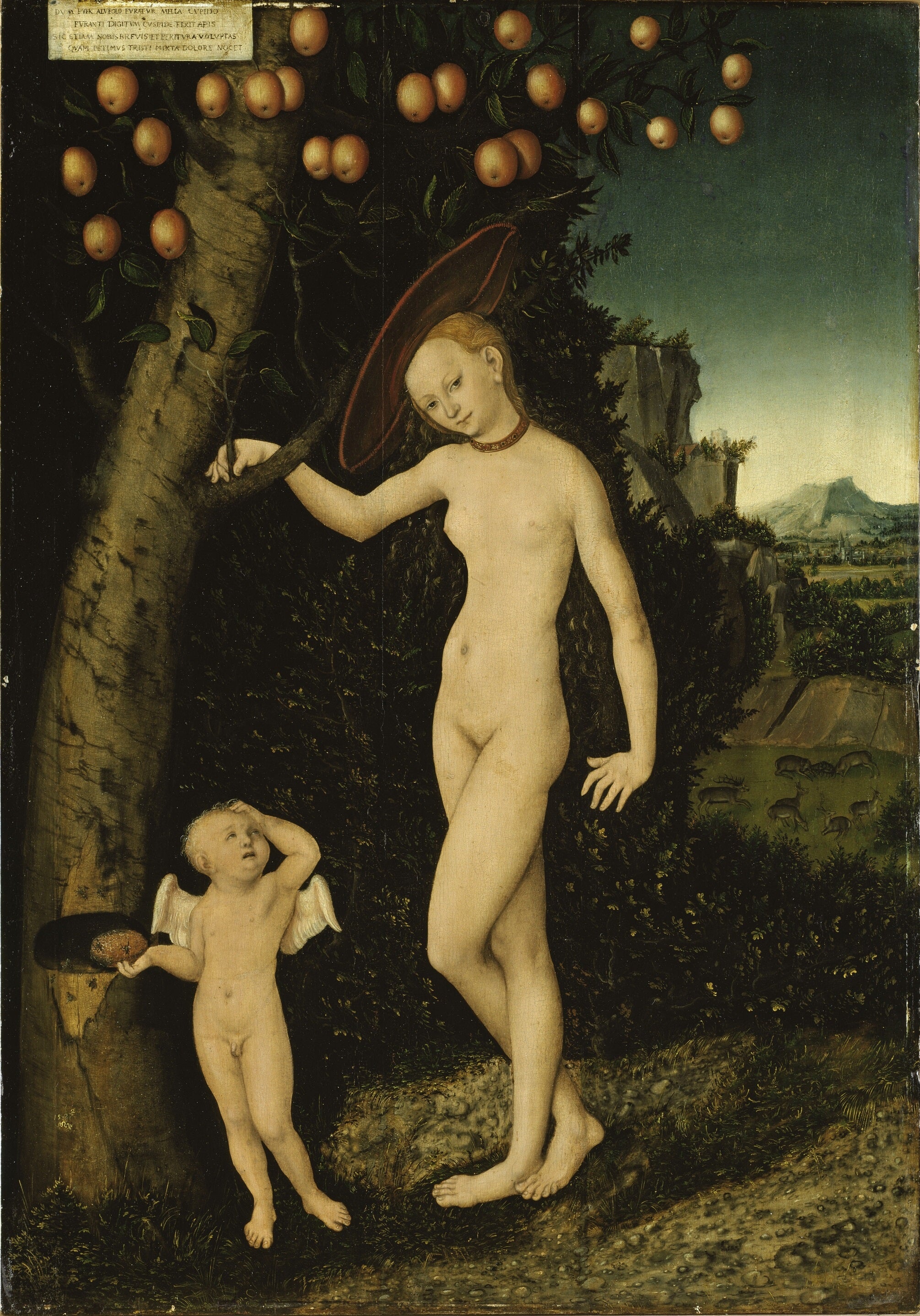 Vénus et Cupidon en voleur de miel - Lucas Cranach the Elder