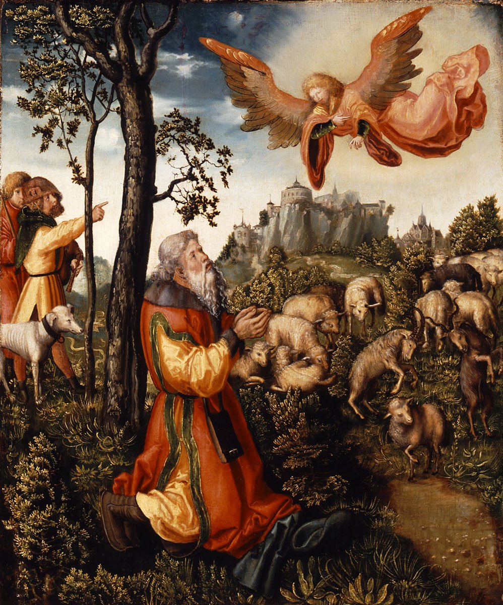 L'Annonciation à Joachim - Lucas Cranach the Elder