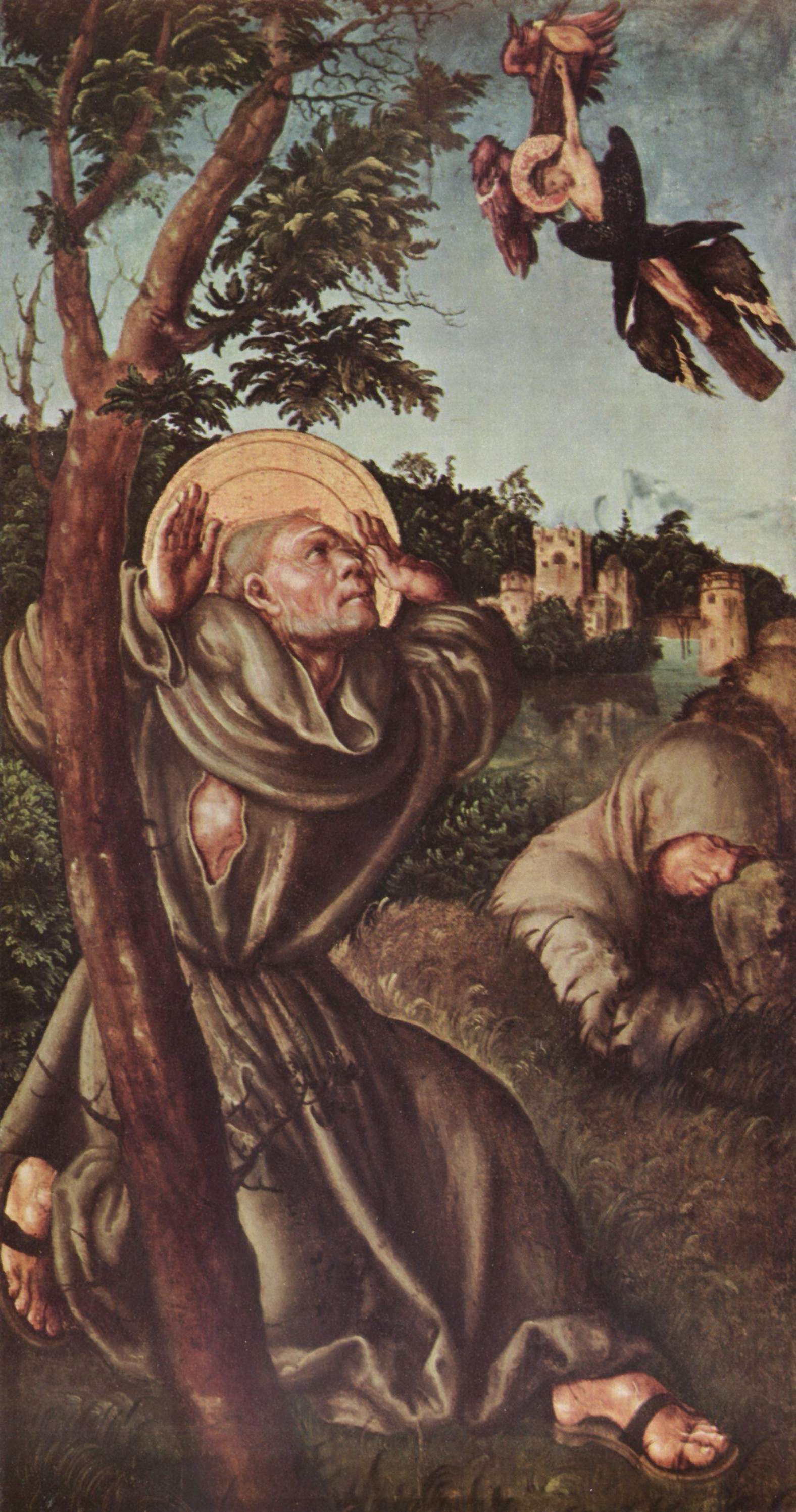La stigmatisation de saint François - Lucas Cranach the Elder