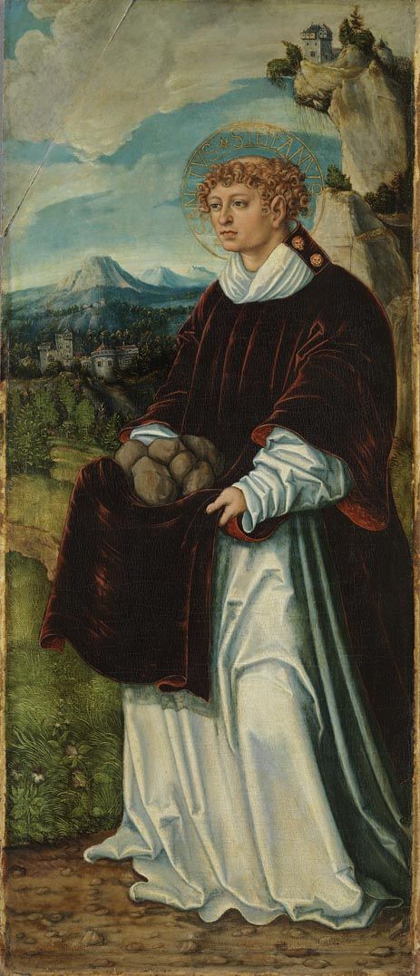 Retable de Pfirtscher : Saint Étienne - Lucas Cranach the Elder