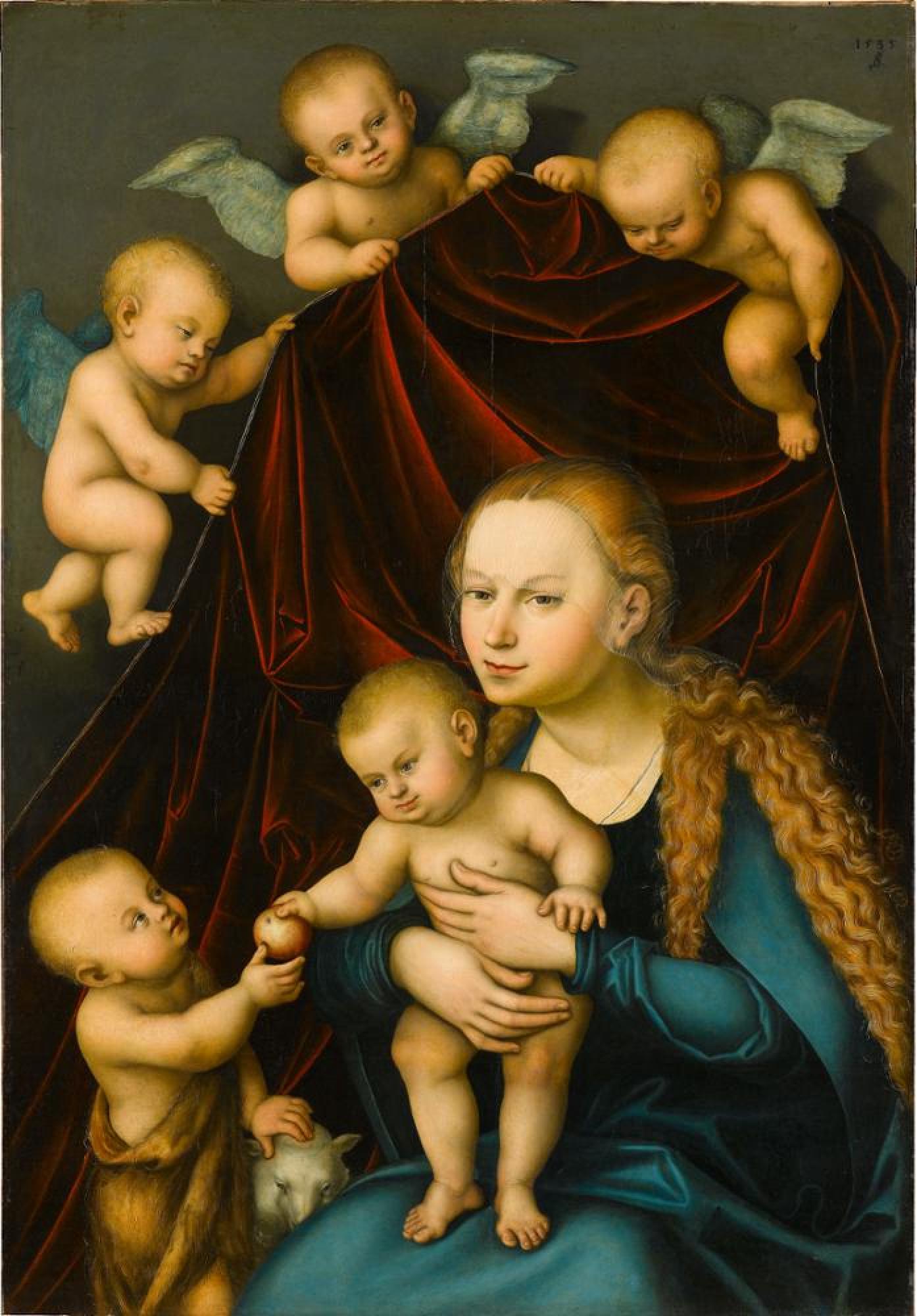 La Vierge à l'Enfant avec Saint Jean enfant - Lucas Cranach the Elder