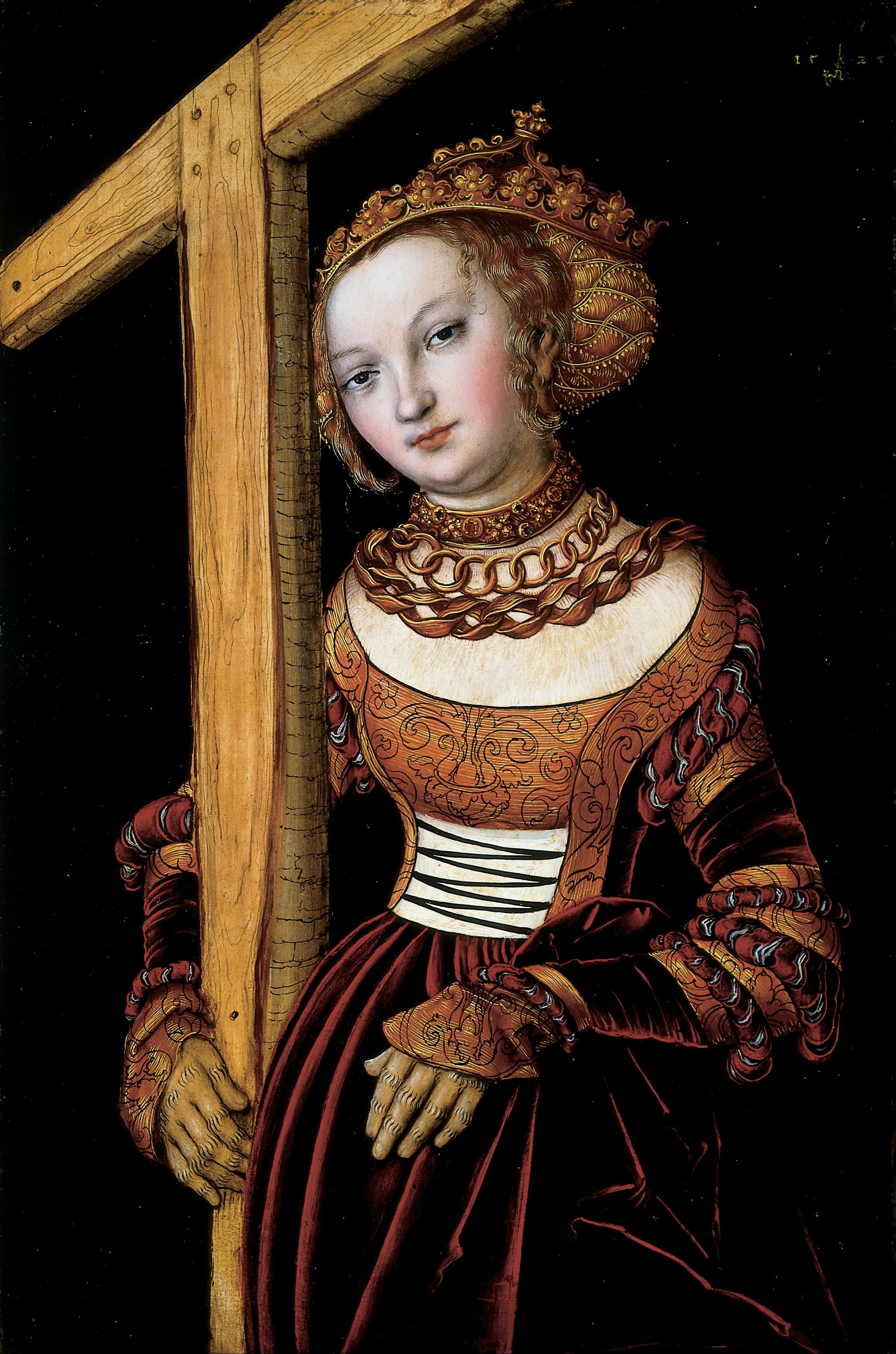 Sainte Hélène avec la Croix - Lucas Cranach the Elder
