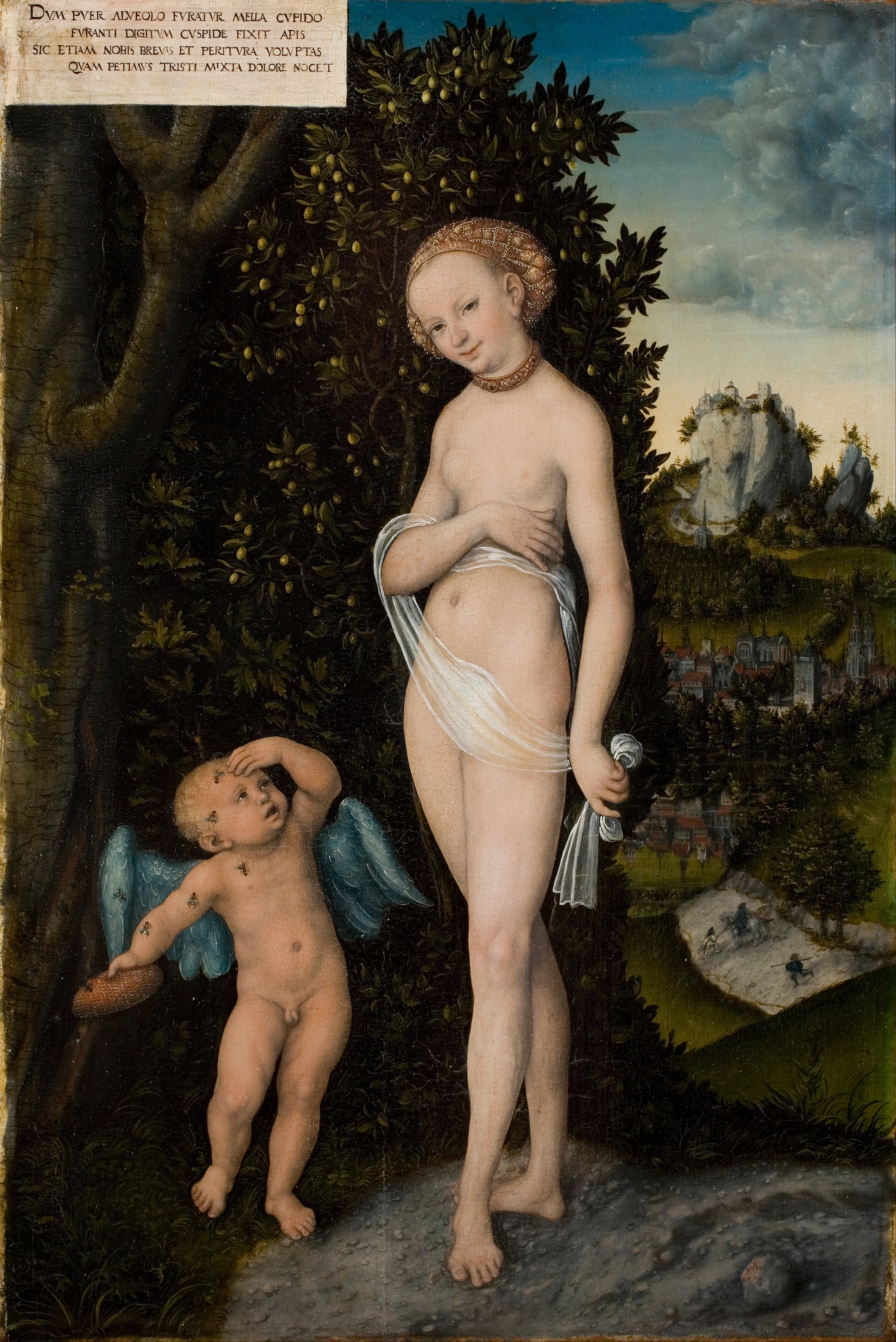 Vénus avec Cupidon le voleur de miel - Lucas Cranach the Elder