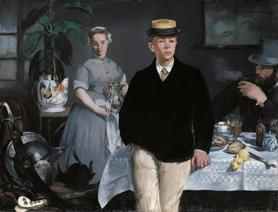 Reproduction du tableau « Le Déjeuner dans l'atelier - Édouard Manet » par Alpha Reproduction en peinture à l’huile