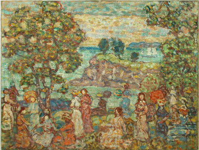 Paysage (scène de plage) - Maurice Prendergast - Alpha Reproduction