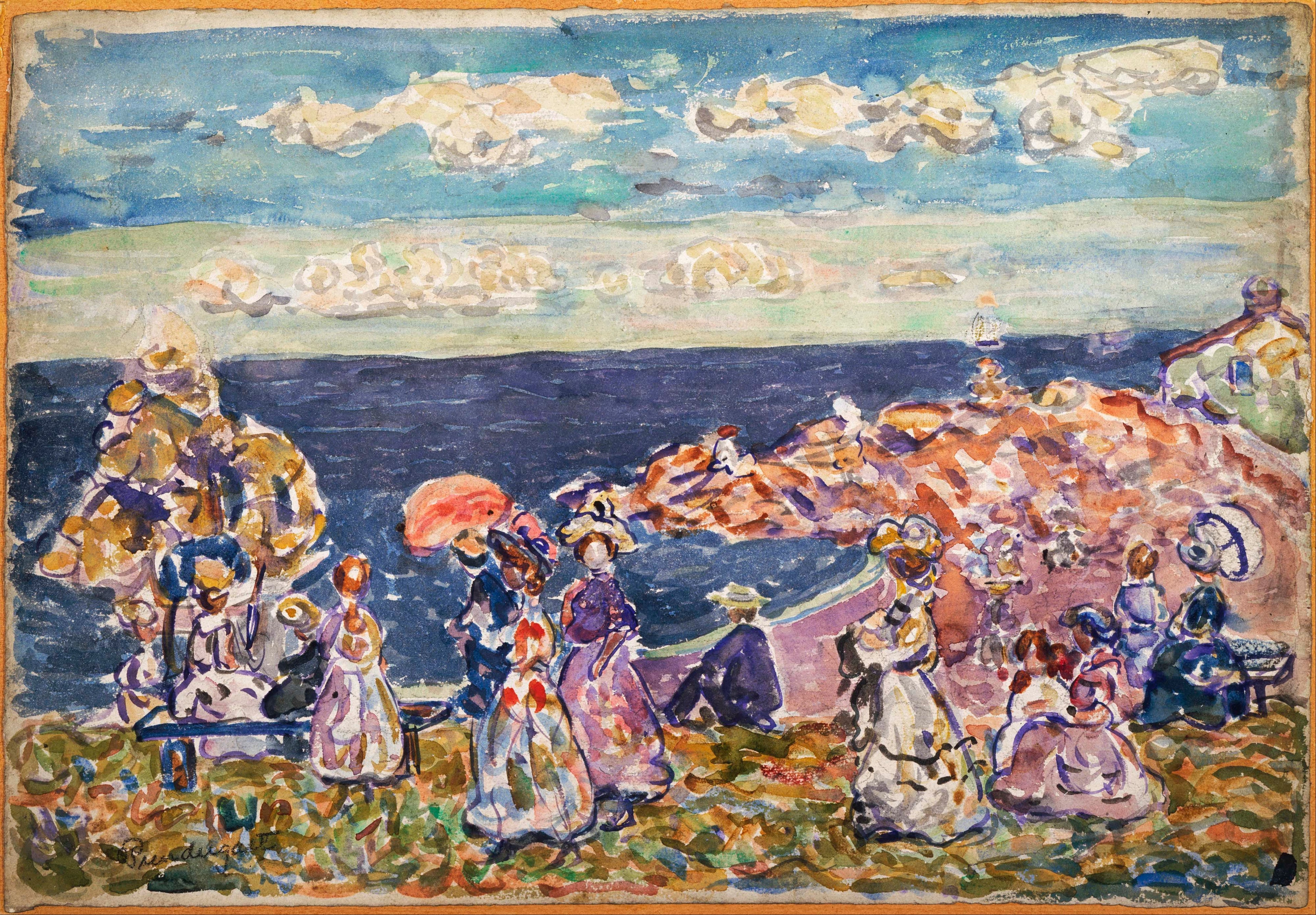 Sur la plage - Maurice Prendergast