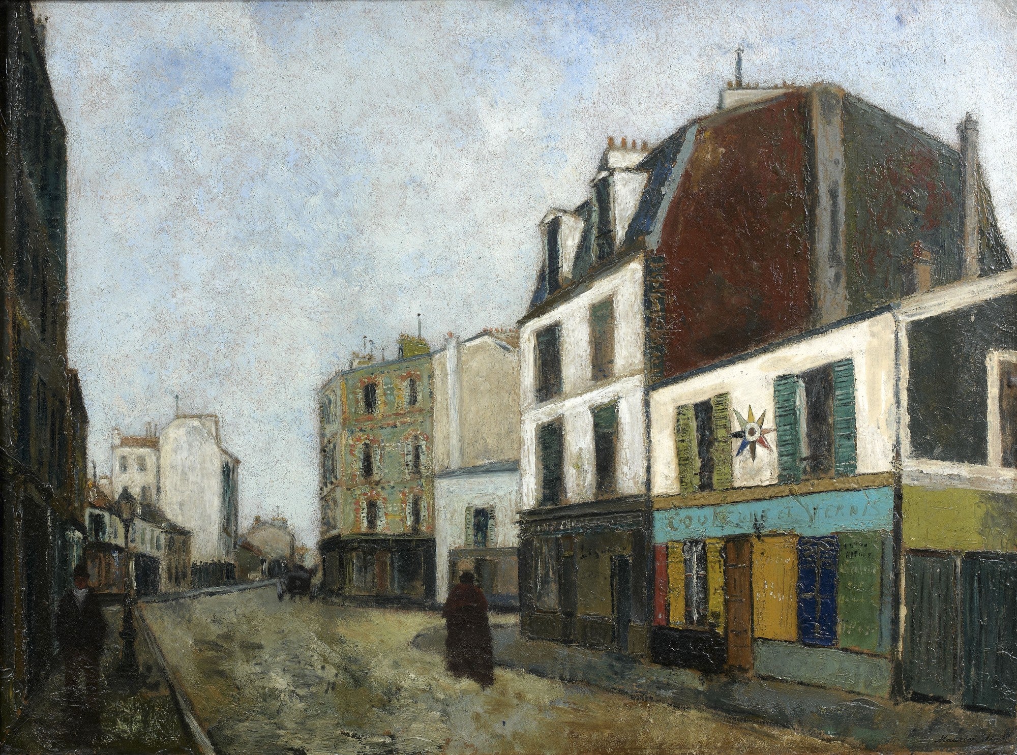 Marchand de couleurs à Saint-Ouen (Seine Saint Denis) - Maurice Utrillo