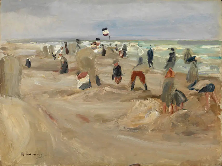 La plage de Noordwijk - Max Liebermann - Alpha Reproduction