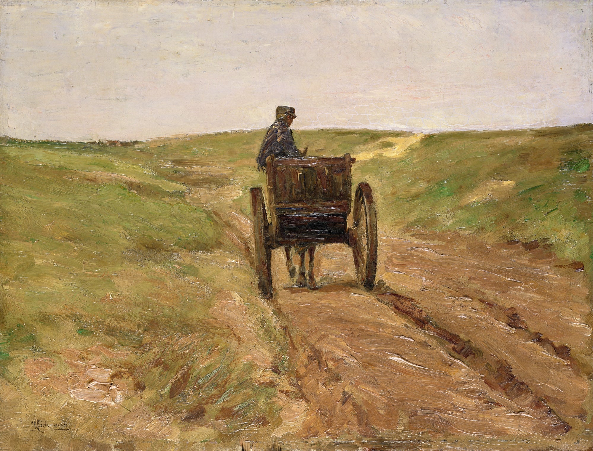 รถเข็นที่ Katwijk - Max Liebermann