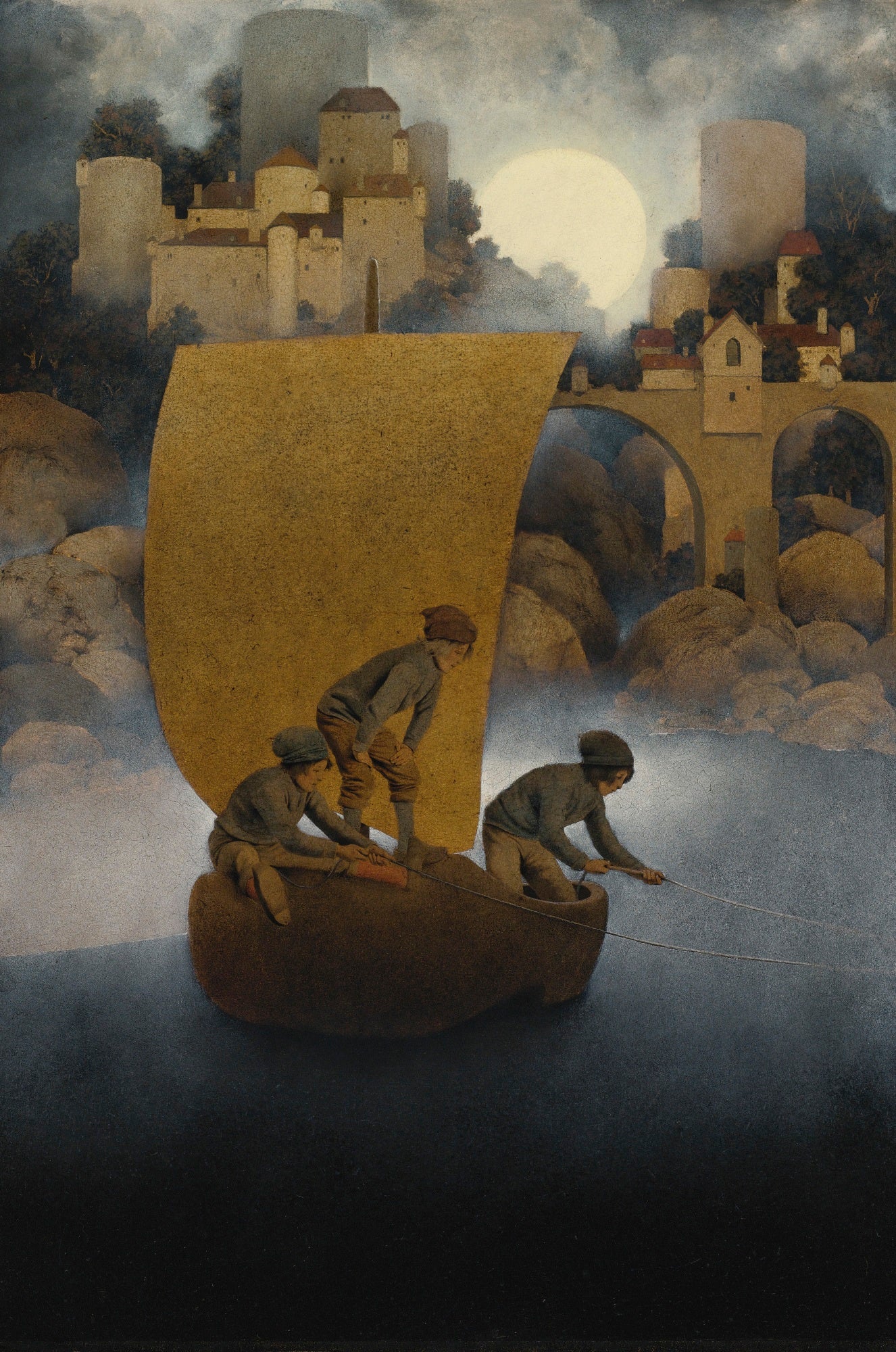 Wynken, Blynken et Nod - Maxfield Parrish