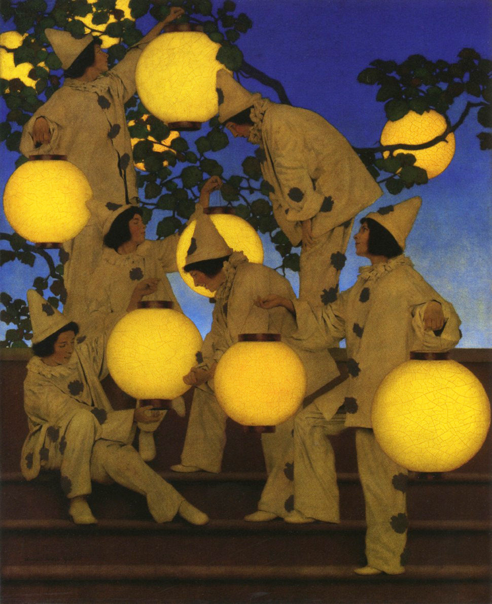 Les porteurs de lanternes - Maxfield Parrish