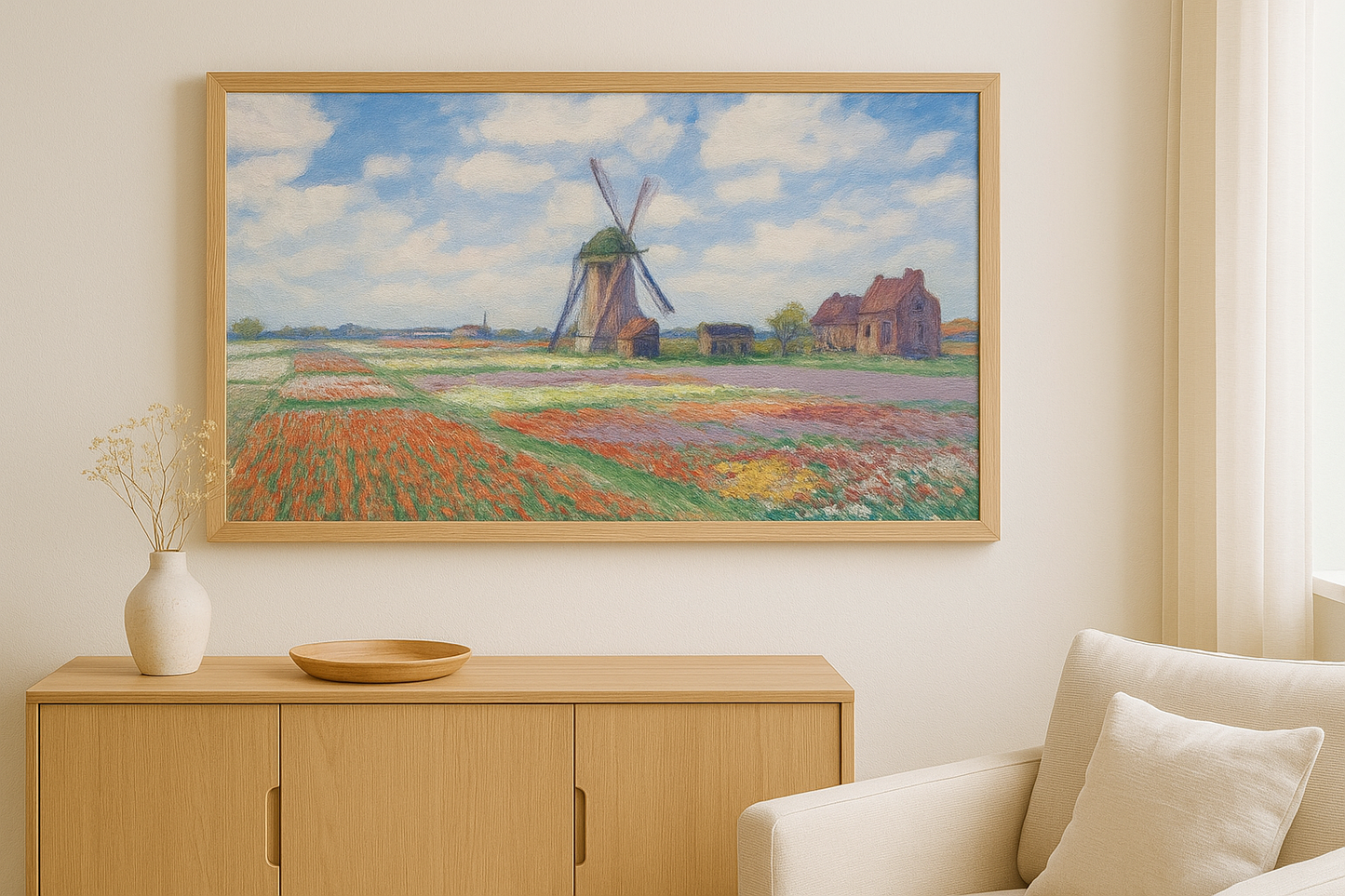 ทุ่งทิวลิปในฮอลแลนด์ – Claude Monet (1886)