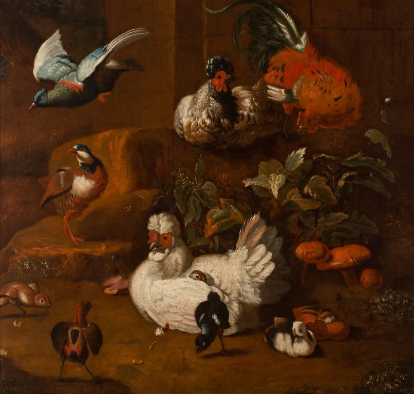 Un rassemblement d'oiseaux - Melchior de Hondecoeter