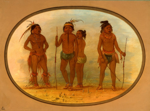 Membres de la tribu Botocudo - George Catlin