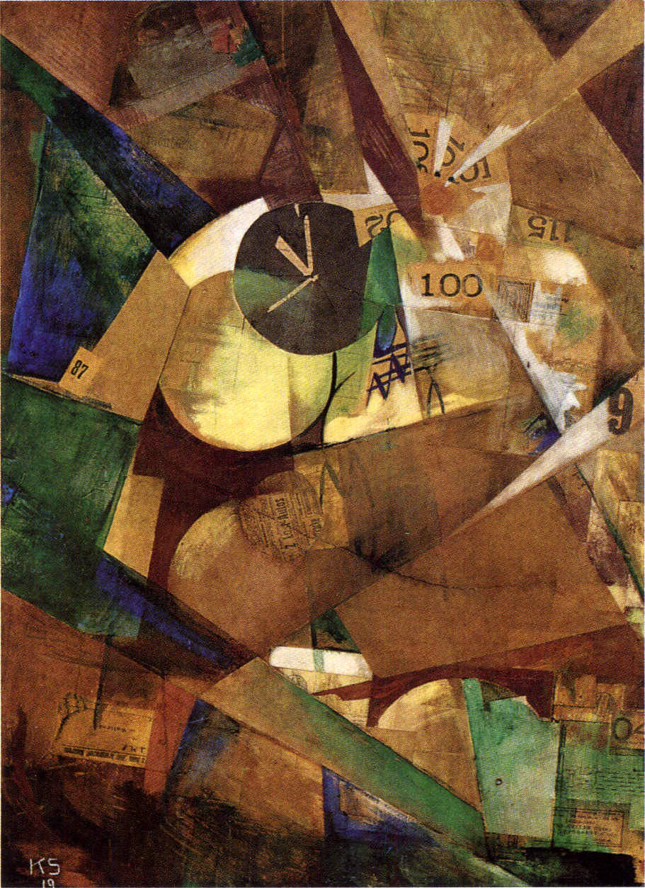 Merzpicture 9 b (La grande image de moi) - Kurt Schwitters