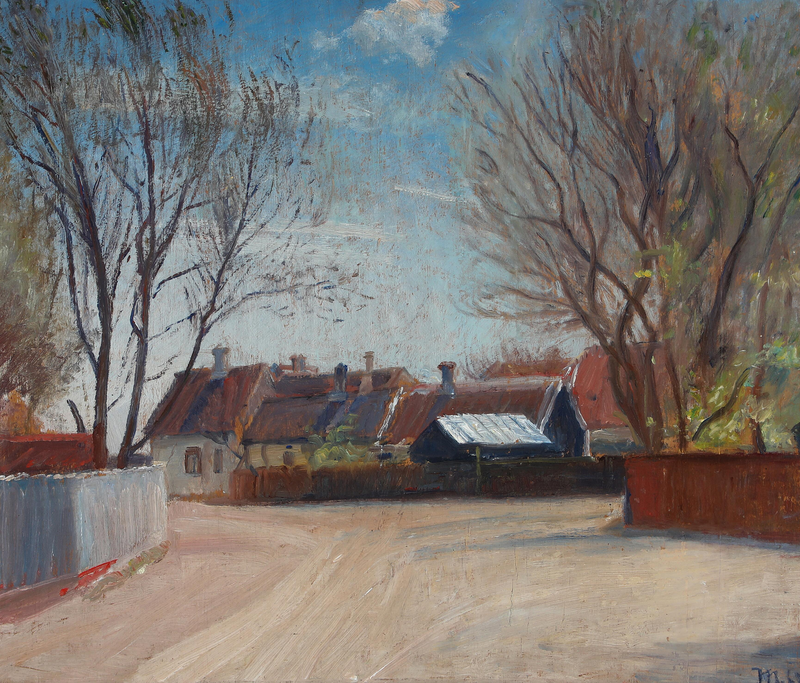 ฉากหนึ่งจากถนนบรุนด์มส์เวย์ที่สกาเกน - ไมเคิล ปีเตอร์ แอนเชอร์