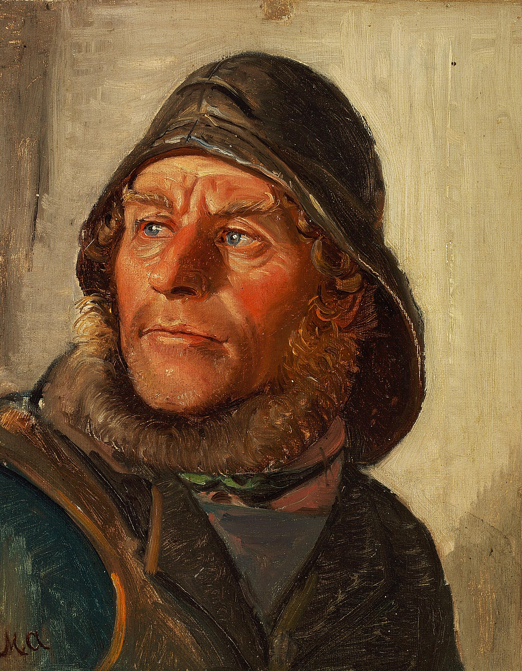 Un pêcheur de Skagen portant un ciré. - Michael Peter Ancher - Alpha Reproduction