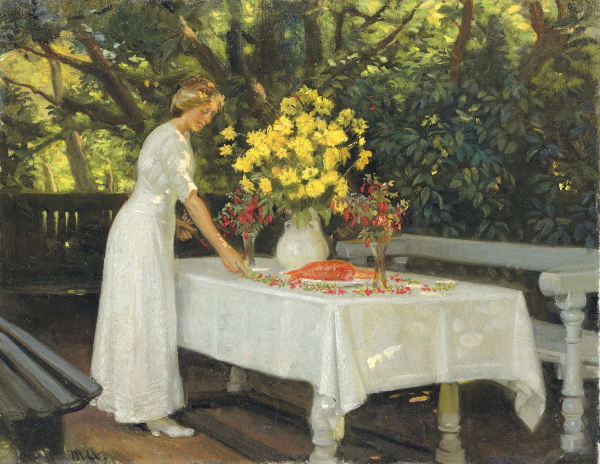 Préparation du déjeuner. - Michael Peter Ancher - Alpha Reproduction