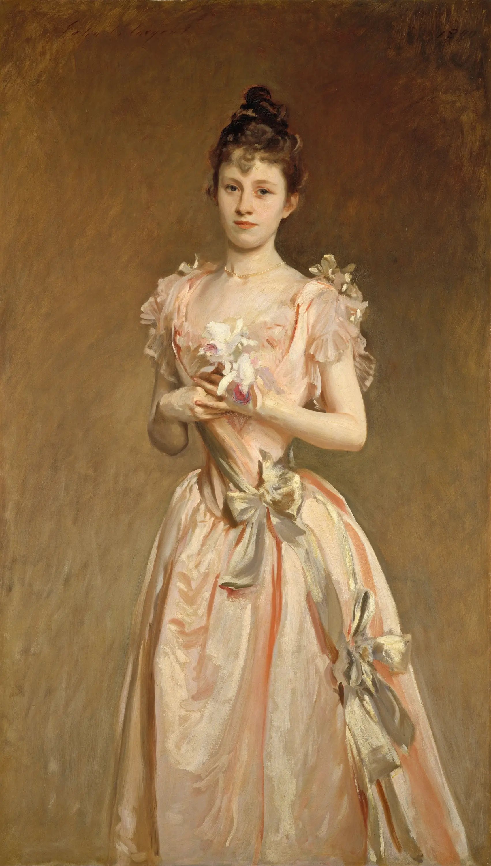 Reproduction du tableau « Mademoiselle Grace Woodhouse - John Singer Sargent » par Alpha Reproduction en peinture à l’huile