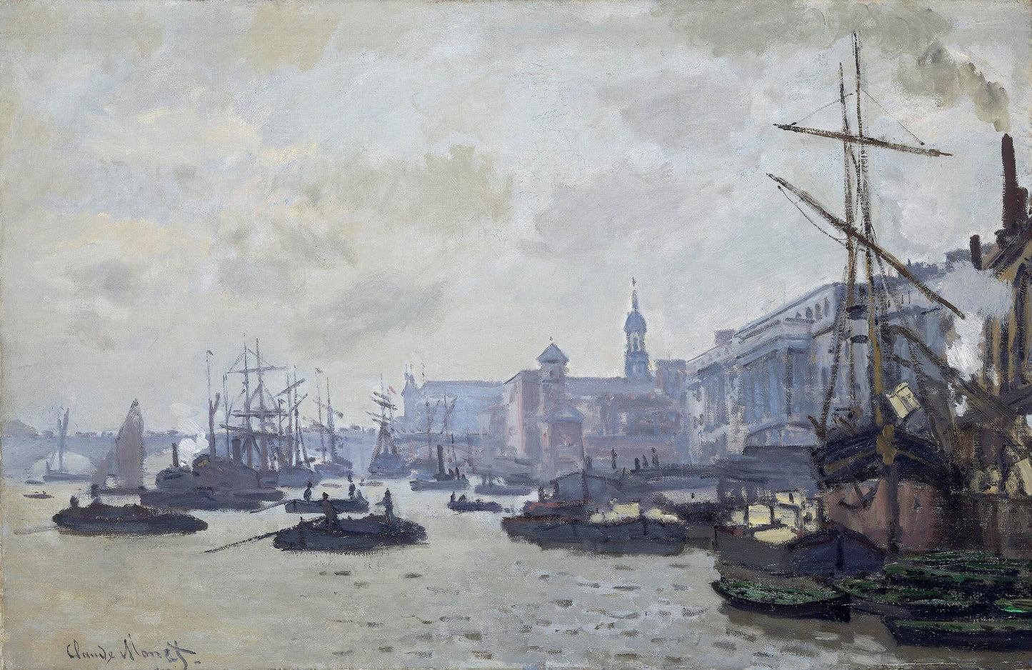 « บึงลอนดอน » – Claude Monet (1871)