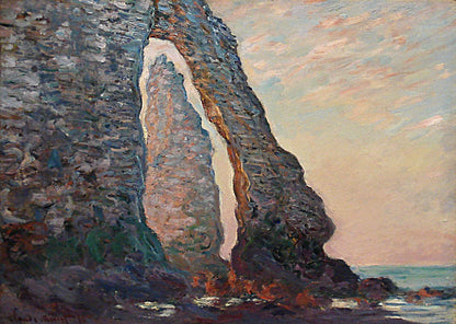 🖼️ เข็มทิศที่มองผ่านประตูอาวาล – Claude Monet (1885–1886)