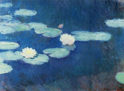บัวสีน้ำเงิน – Claude Monet (ประมาณปี 1906)