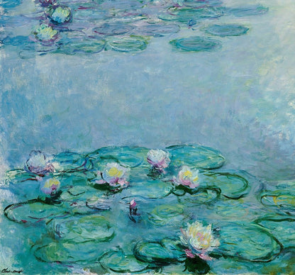🌸 ดอกบัวสาย – รายละเอียดดอกไม้แบบใกล้ชิด, Claude Monet