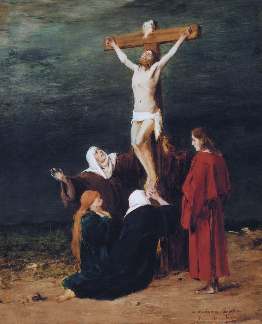 Le Christ en croix (Étude de peinture) - Mihály Munkácsy