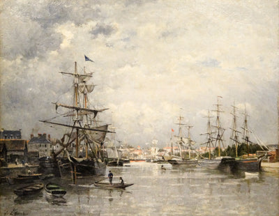 Le Port de Caen - Stanislas Lépine - Alpha Reproduction