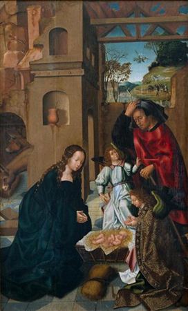 La Nativité du polyptyque de Viseu, Grão Vasco, 1503