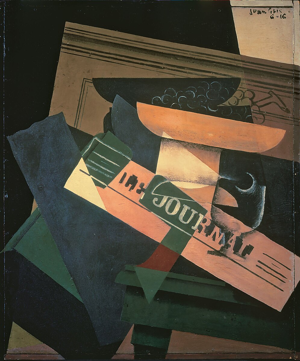 ภาพนิ่งกับถ้วยผลไม้ – Juan Gris (1914)