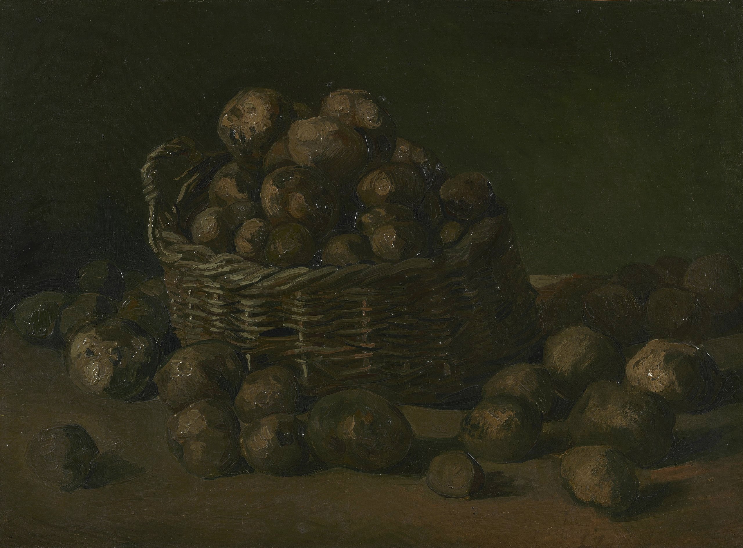 ภาพนิ่งพร้อมตะกร้ามันฝรั่ง - Vincent van Gogh