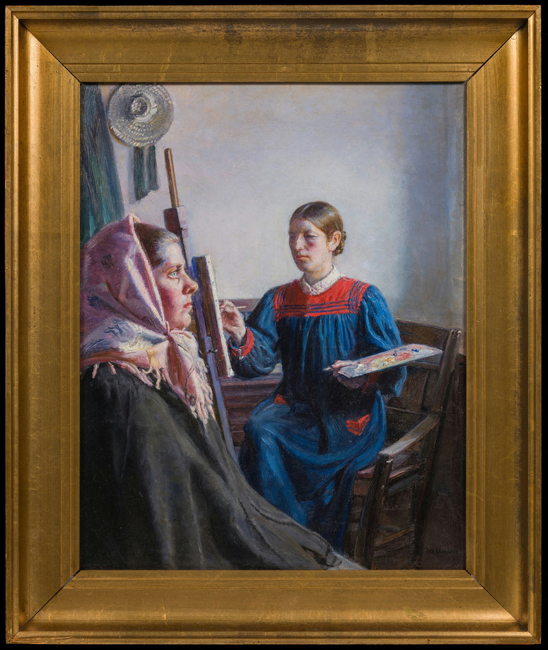 แอนนา แอนเชอร์ วาดภาพแบบจำลอง - ไมเคิล ปีเตอร์ แอนเชอร์