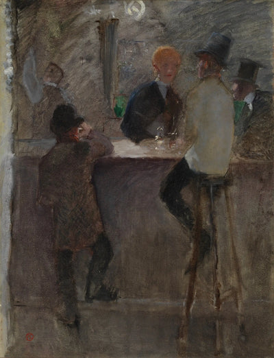 Reproduction du tableau « Au Bar - Henri de Toulouse-Lautrec » par Alpha Reproduction en peinture à l’huile