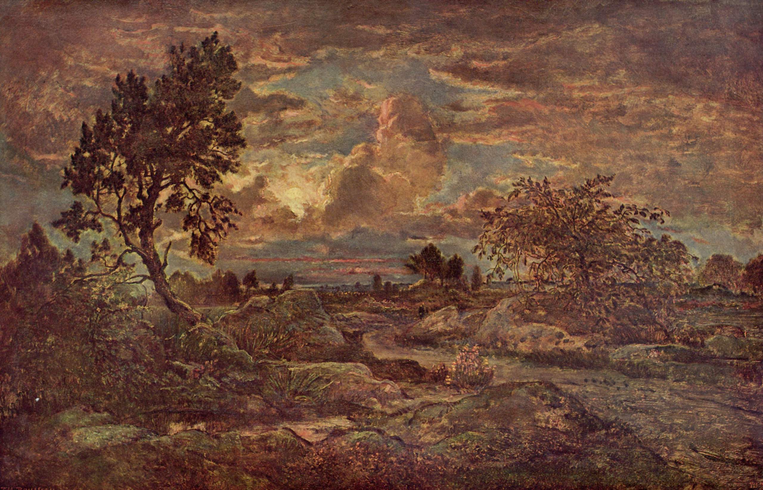 Couchant près d'Arbonne - Théodore Rousseau