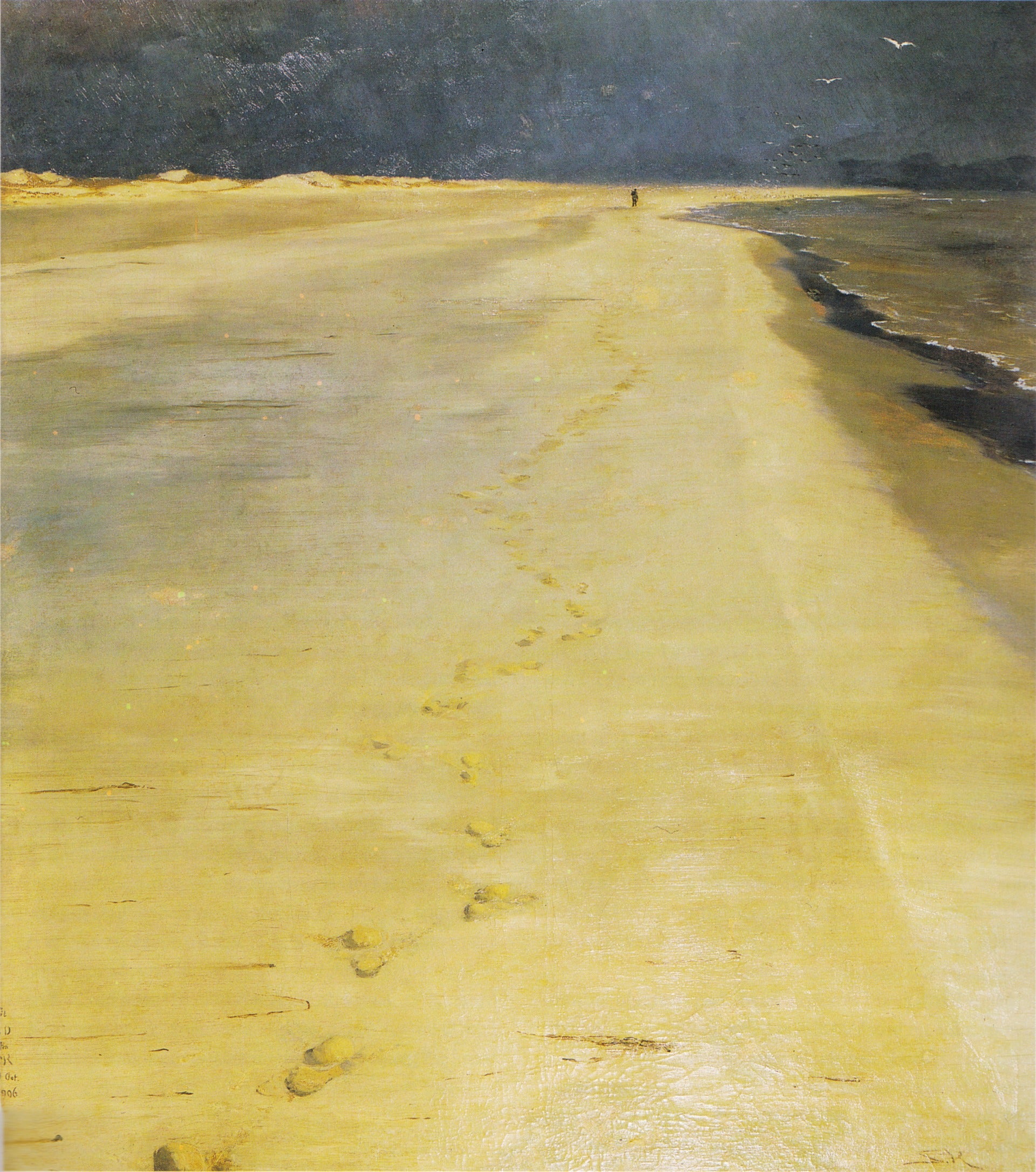 จากชายหาด Sønderstrand ที่ Skagen - Peder Severin Krøyer