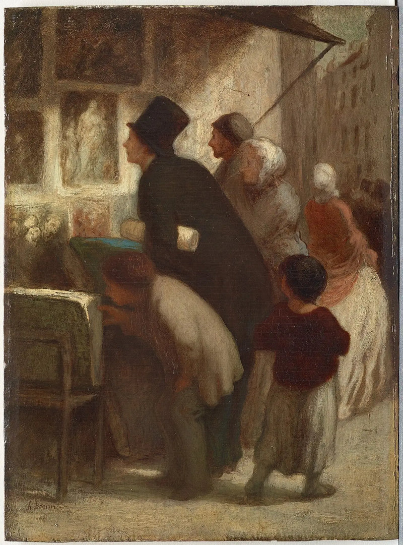 นอกเหนือจากร้านค้าของพ่อค้าพิมพ์ลาย - Honoré Daumier