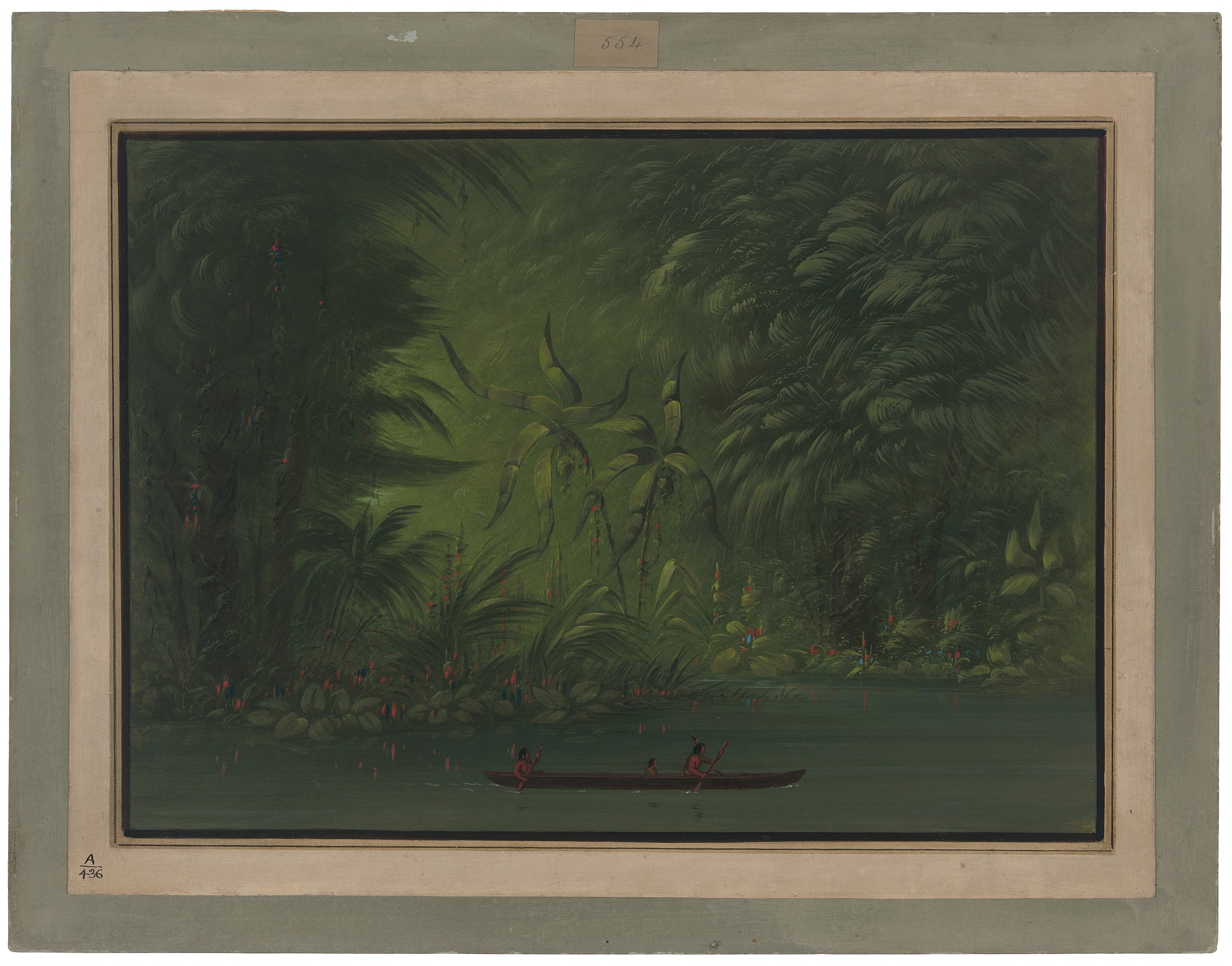 Entrée d'une lagune, rive de l'Amazone - George Catlin