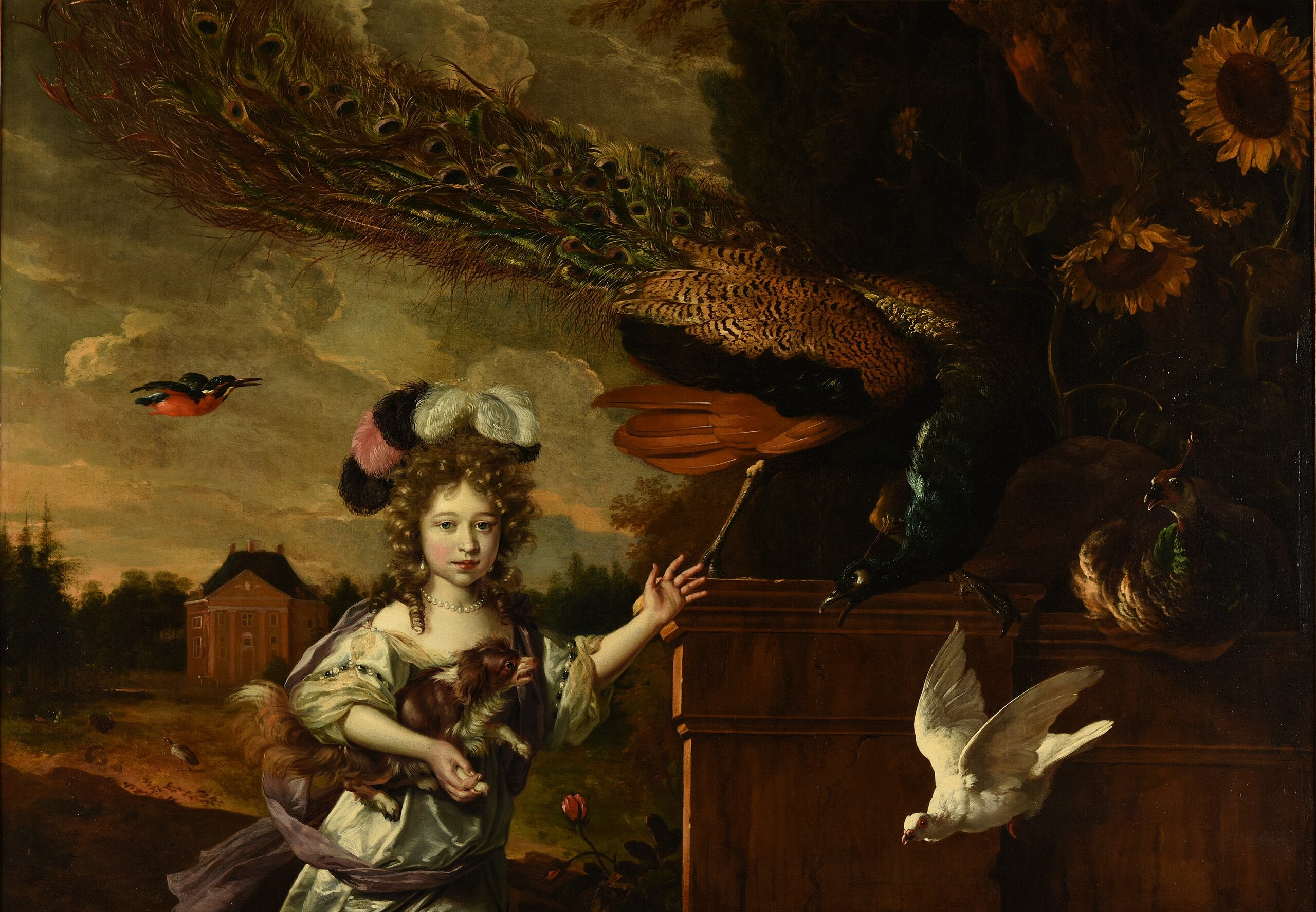 Fillette aux paons - Melchior de Hondecoeter
